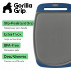 GORILLA GRIP BPA-Free Reversible Kitchen Cutting Board Set of 3, US Designed - Image 2