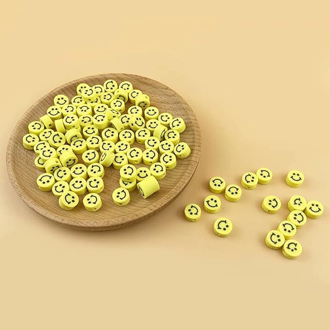 100pcs Mixed Polymer Clay Spacer Beads - Image 5