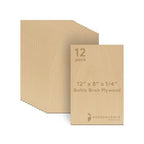 6 mm Baltic Birch Plywood 1/4 x 8 x 12 Inch, Box of 12 B/BB Grade Craft Wood by Woodpeckers