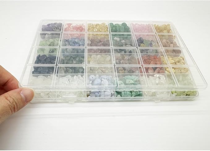 Yephac Gemstone Chips Beads DIY Jewelry Making, Healing Crystals Polishing - Image 7