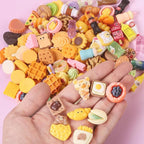DULEFUN 143pcs Mini Shopping Cart Basket Miniature Food Drink Bottle Toys - Image 4
