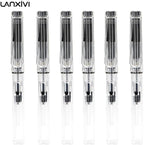 Lanxivi Yongsheng Calligraphy Fountain Pen Set Transparent Clear, 6 Assorted - Image 5