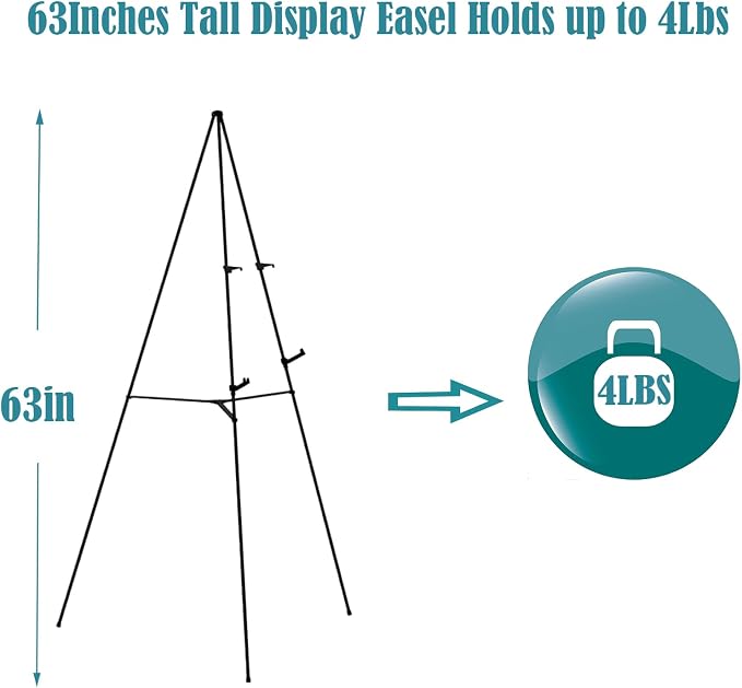 JIUYE 63" Tall Display Easel Stand - Image 4