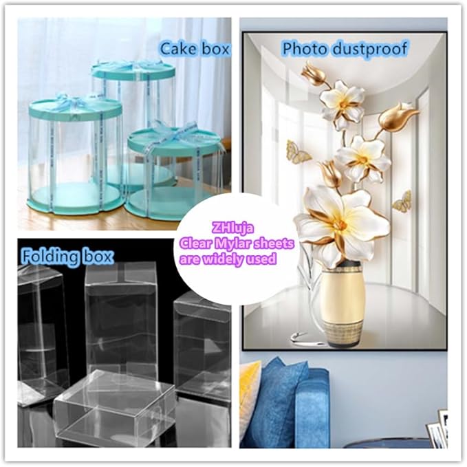 Clear Craft Plastic Sheets, Blank Stencil 18" x 48" 5 Strong and Flexible - Image 3