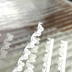160 Pcs Transparent Lace Stickers - Image 4