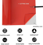TUMIYA Red Heat Transfer Vinyl HTV Rolls, Glossy Adhesive HTV Vinyl - Image 3