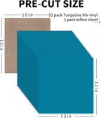 HTVRONT Teal Heat Transfer Vinyl - Image 2