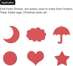 MECCANIXITY EVA Foam Sheets Bright Red 19.7 Inch x 19.3 Inch 1mm Thick Crafts - Image 6