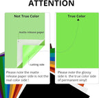 HTVRONT Lime Green Permanent Vinyl 12 Pack 12"x12" Compatible - Image 2