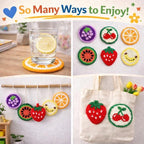 Punch Needle Coaster Kit for Adults Beginners, Easy Punch Embroidery Starter Set - Image 6