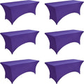 6-Pack 6ft Spandex Table Covers by Unknown