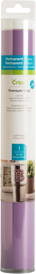 Cricut Premium Permanent Vinyl, Light Purple - 4ft Roll - Compatible by Unknown