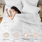 JOLLYVOGUE King Comforter Set, Ultra-Soft Bed in a Bag King Size 7 Pieces - Image 2