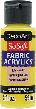 Deco Art SoSoft Fabric Acrylic Paint 2oz-Cadmium Yellow Hue by DecoArtAcrylicPaintCraftSupplies