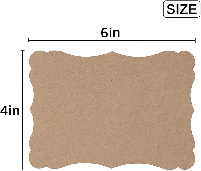 50 Pack Blank Kraft Greeting Cards, Kraft Color, 4x6IN | Thick Cardstock Paper - Image 2