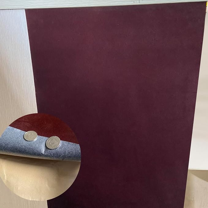 Adhesive Coffee Velvet Felt Fabric Liner Felt Drawer Liner Wallpaper - Image 4