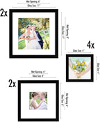 Americanflat Square Picture Frame Set in Black - Image 2