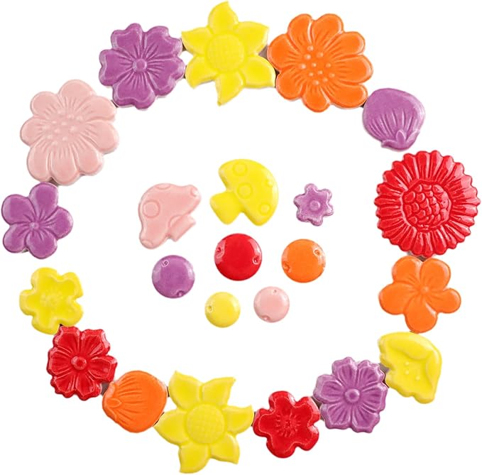 454g DIY Craft Ceramic Mosaic Tiles Flower Animal Mosaic Insect - Image 5