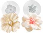 2 Pack 3D Flower Silicone Candle Molds Camellia Poppy by JDHSilicone