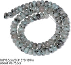 Songxi 5x8mm Natural Sesame Jasper Stone Rondelle Beads, Gemstone - Image 2