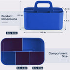 Multiuse Caddy Organizer with Handle, Portable Plastic Tote Bin - Image 5