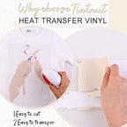 Tintnut Sand Shell Beige Heat Transfer Vinyl, 10inx6ft Iron on Vinyl | Neutral - Image 3