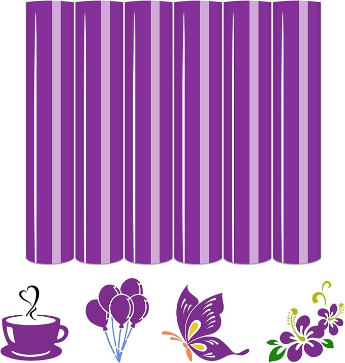 Tintnut Hyacinth Violet Heat Transfer Vinyl, easy cut & weed, stretch washable by Tintnut