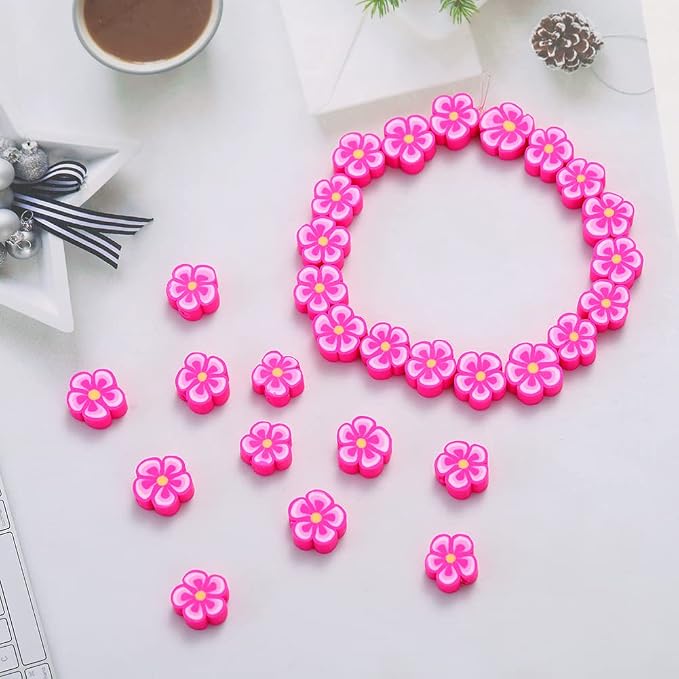 100pcs Mixed Polymer Clay Spacer Beads - Image 3