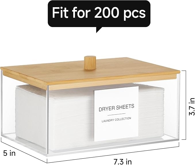 TIPGO Acrylic Dryer Sheet Holder - Image 4