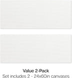 KINGART Stretched White Canvas Set – Panoramic Rectangle, 24x60 Inch, Triple - Image 5