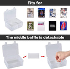 ALCYON 1600+ Baseball Card Storage Box, Sports Cards Holder Organizer Hard - Image 2