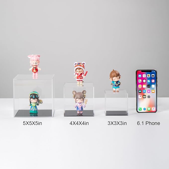 Clear Acrylic Simple Self-Assembly Display Box - Image 4