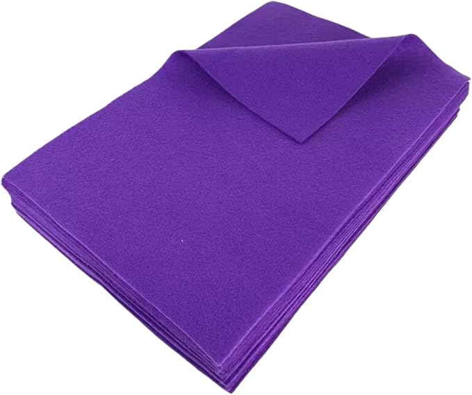 Jtnohx Color Felt, Soft Felt Sheets, 1.4mm Thick 8"x12" Handicraft Felt Fabrics by Jtnohx
