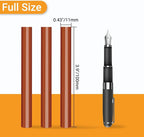 Brick Red Hot Glue Stick, Manarty 48 PCS Full Size 0.43" Dia x 4" Long Hot Melt - Image 2