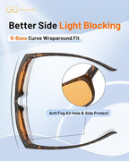 Bloomoak 100% Red Lens Blue Green Light Blocking Glasses- Dual AR Coatings - Image 4