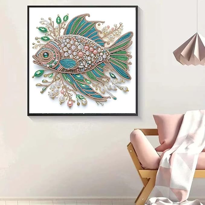 ZQEATRY Fish Animal Special Shape Diamond Art Kits - Image 3