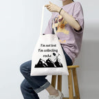 MBMSO Rock Collector Tote Bag Geologist Gifts I'm Not Lost I'm Collecting Rocks - Image 7