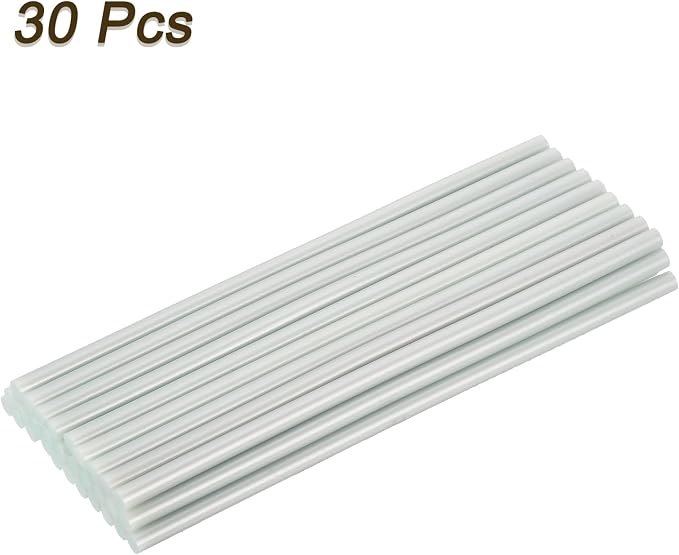 uxcell 30pcs Full Size Hot Glue Gun Sticks 8-inch x 0.27-inch High Sticky Small - Image 3