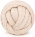 3.53oz Wool Roving: Needle Felting Wool White Roving Wool Felting Supplies Pure by Gipony
