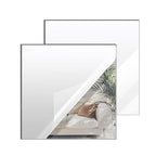 Silver Mirror Acrylic Sheets – 2 Pack, 12x12 Inches, 1/8 Inch Thick, Reflective by SAKRNIC