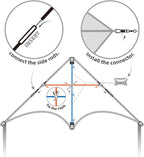 Delta Kite Set for Kids and Adults, Extremely Easy to Launch for Beginners - Image 3