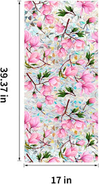 Stained Glass Window Cling, Rainbow Tinted Window Film Sun Blocking, Floral - Image 2