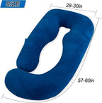 60 Inch Pregnancy Pillows for Sleeping, Extra Large U Shaped Body Pillow - Image 3