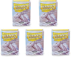 5 Packs Dragon Shield Matte White Standard Size 100 ct Card Sleeves Value - Image 6