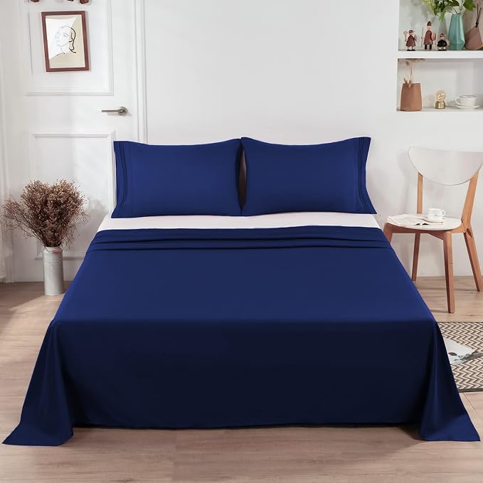 Lirex Flat Sheet, Queen Size Extra Soft Brushed Microfiber 1800 Microfiber Flat - Image 6