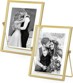 AceList Gold Picture Frames, art or pressed flowers on a desk, shelf or by AceList