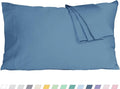 Pillow Cases, King Size Cotton Percale Weave Pillowcases, Pre-Shrunk Breathable by HOMTEC