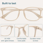 Gaoye Milky Blue Light Glasses for Computer & Gaming - Image 6