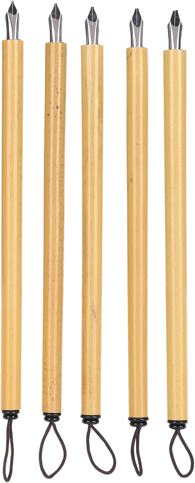 Yosoo Health Gear 5PCS Bamboo Pens, Comic & Arabic Calligraphy Dip Pens - Image 5
