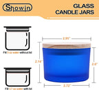 SHOWIN Thick Candle Jars for Making Candles 16 Pcs, 4 OZ Empty Jars - Image 4